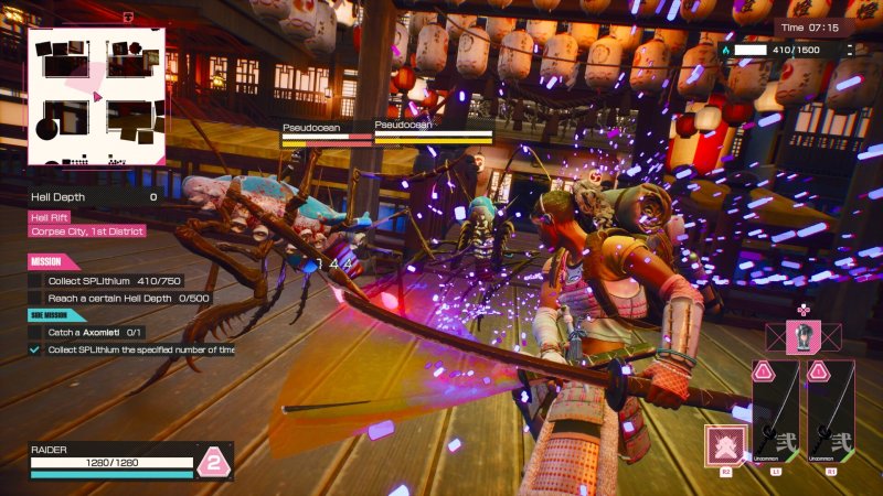 La frenetica azione di Let It Die: Inferno