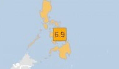 Scossa di terremoto a Daanbantayan, Filippine