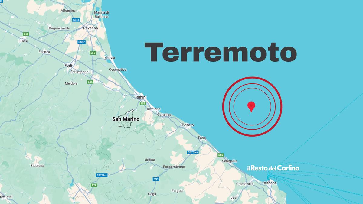 Terremoto oggi nelle Marche, scossa di magnitudo 4.4 in mezzo al mare