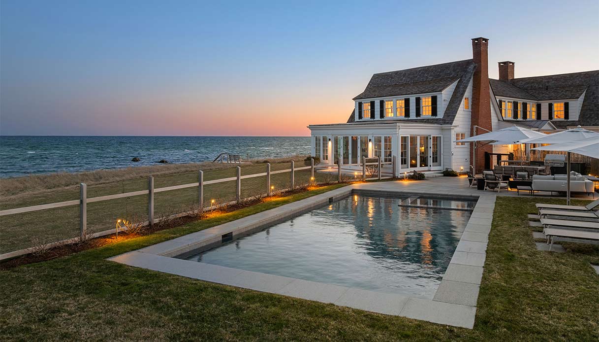 dentro la villa da sogno a Rhode Island