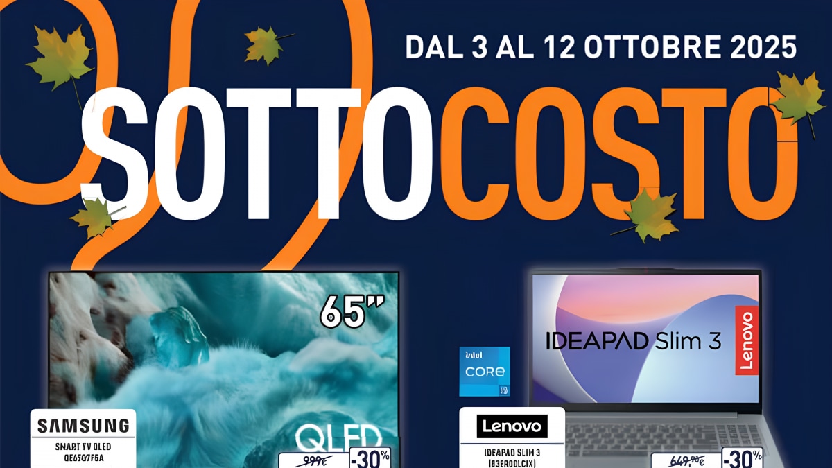 Volantino Unieuro al 12 ottobre 2025: scopri Sottocosto Samsung, Dyson e Apple