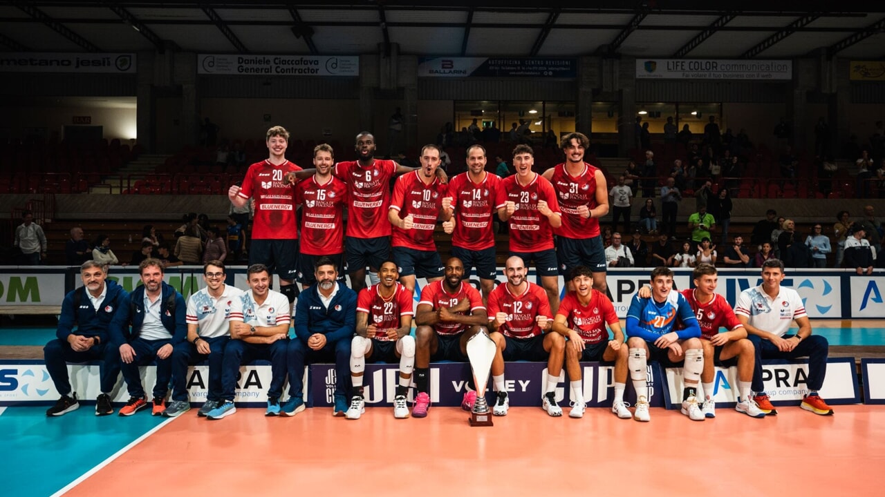 La Gas Sales Bluenergy batte Milano e vince la Jesi Volley Cup