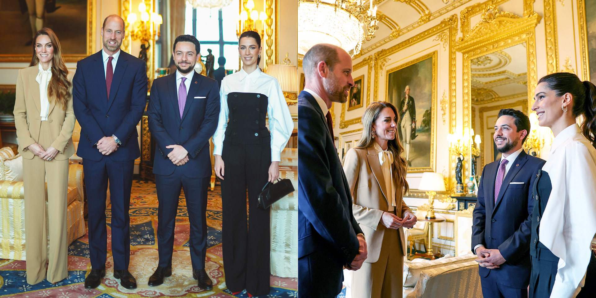 William d'Inghilterra e Kate Middleton accolgono i principi Hussein e Rajwa di Giordania. Guarda le foto - OGGI