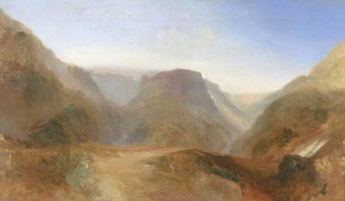 William Turner, Italian landscape, probably Civita di Bagnoregio (1828; Londra, Tate Britain)