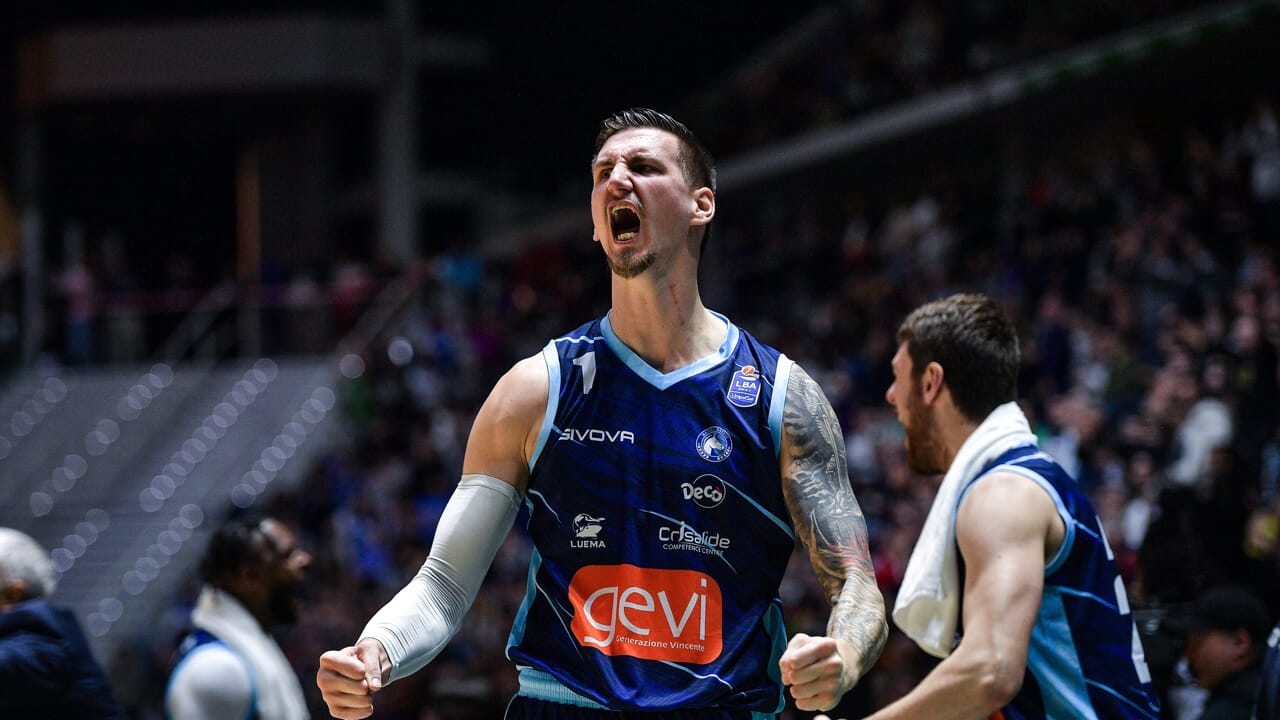 gli azzurri battono la Virtus Bologna al PalaBarbuto