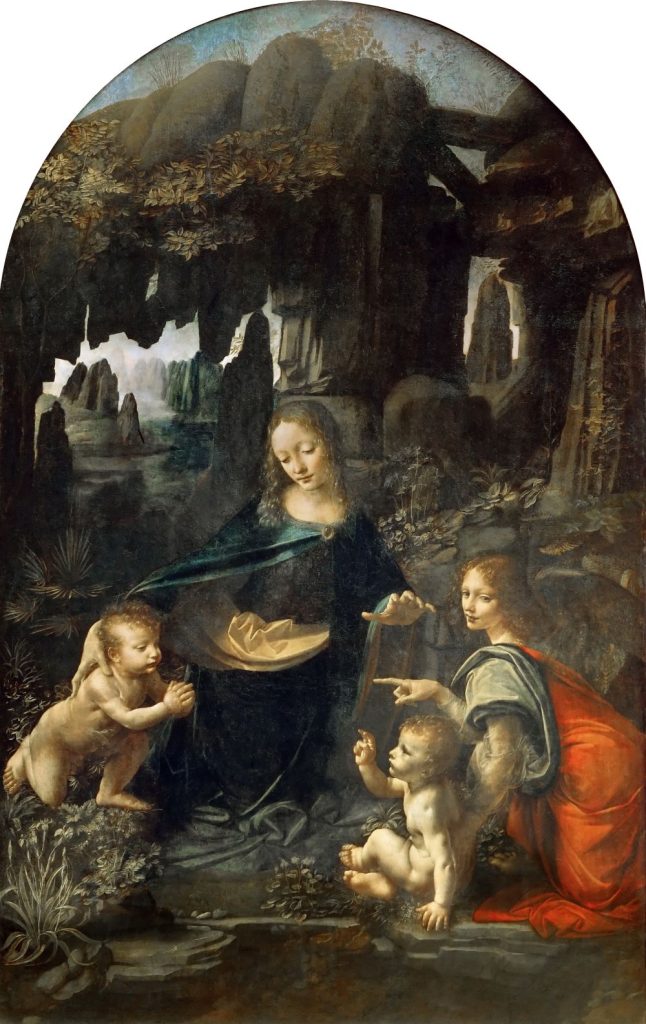 Leonardo da Vinci, Vergine delle Rocce (Louvre)