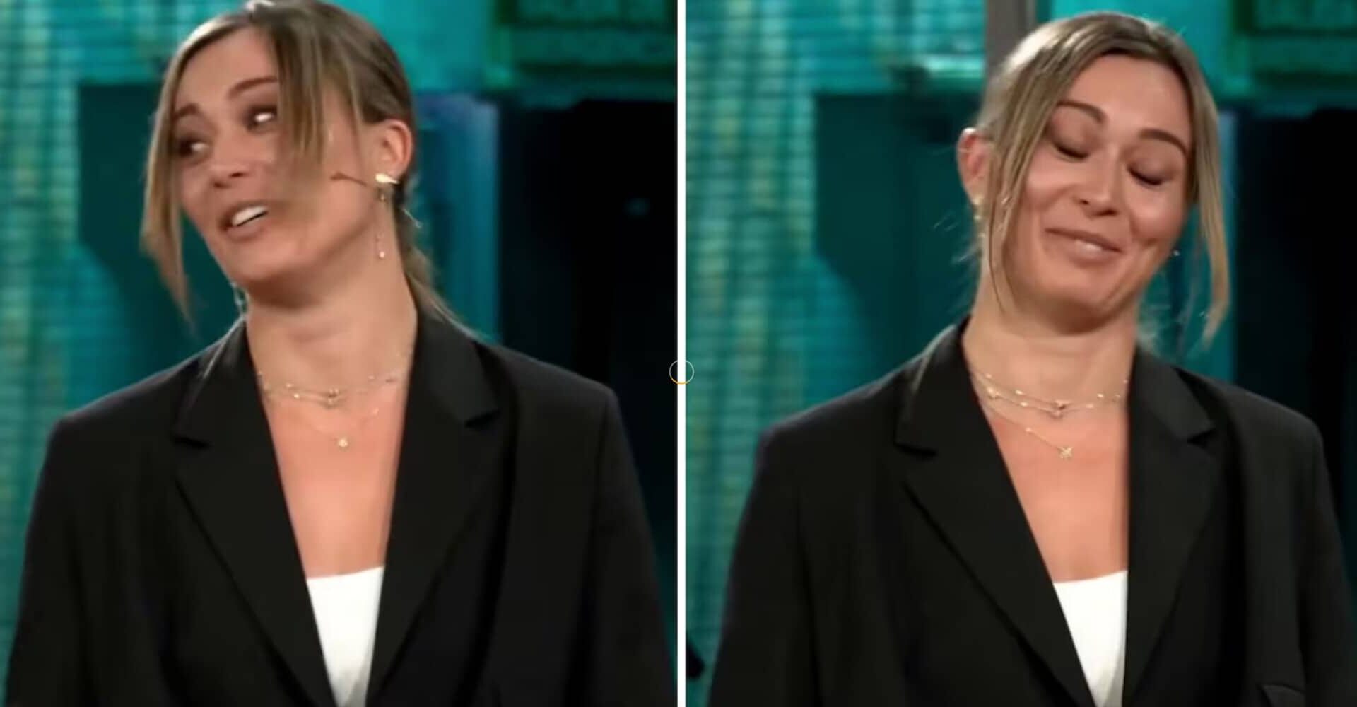 Urlano il nome di Tsitsipas dal pubblico, la reazione di Paula Badosa sul palco dice tutto 