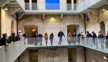 Lo staff di Museion a Santa Marta