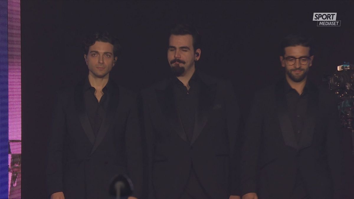 Il Volo canta l'Inno di Mameli prima di Sinner-Alcaraz - Sportmediaset