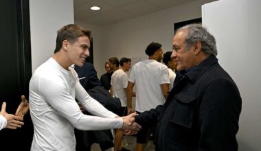 i campioni del mondo 1985 in visita alla Continassa 