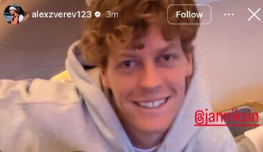 Sinner e Zverev si incontrano sull’aereo: destinazione Maldive