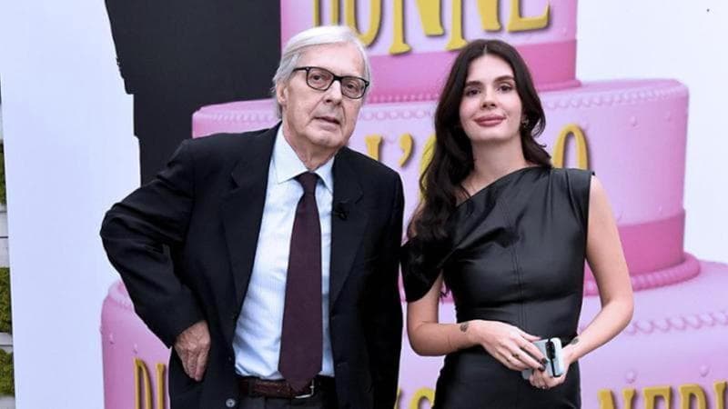 Vittorio Sgarbi con la figlia Evelina