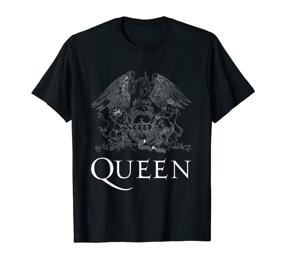 Logo Queen Official Classic Stemma Bianco Maglietta
