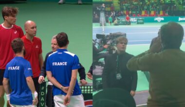 Coppa Davis, Francia-Belgio inizia in ritardo. Tifoso furioso sugli spalti: "Chiamate la polizia"