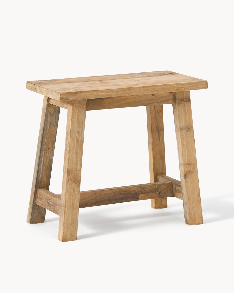 Sgabello in legno di teak Lawas