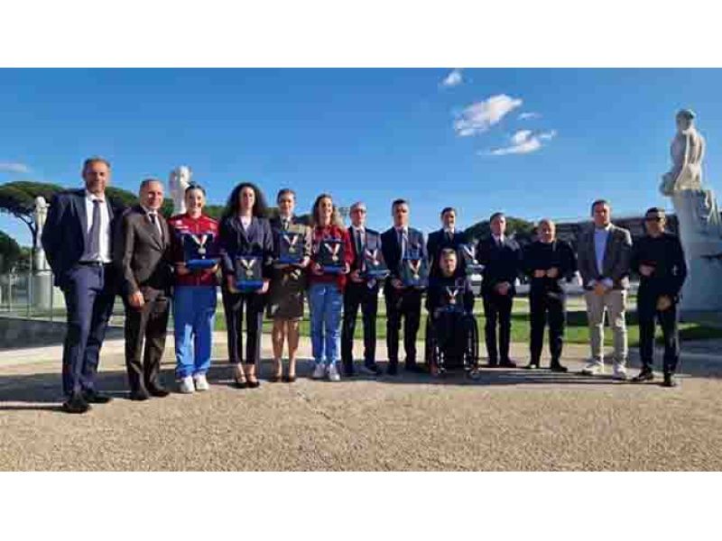 TANTO CICLISMO ALLA CERIMONIA DI CONSEGNA DEI COLLARI D'ORO 2025 DEL CONI