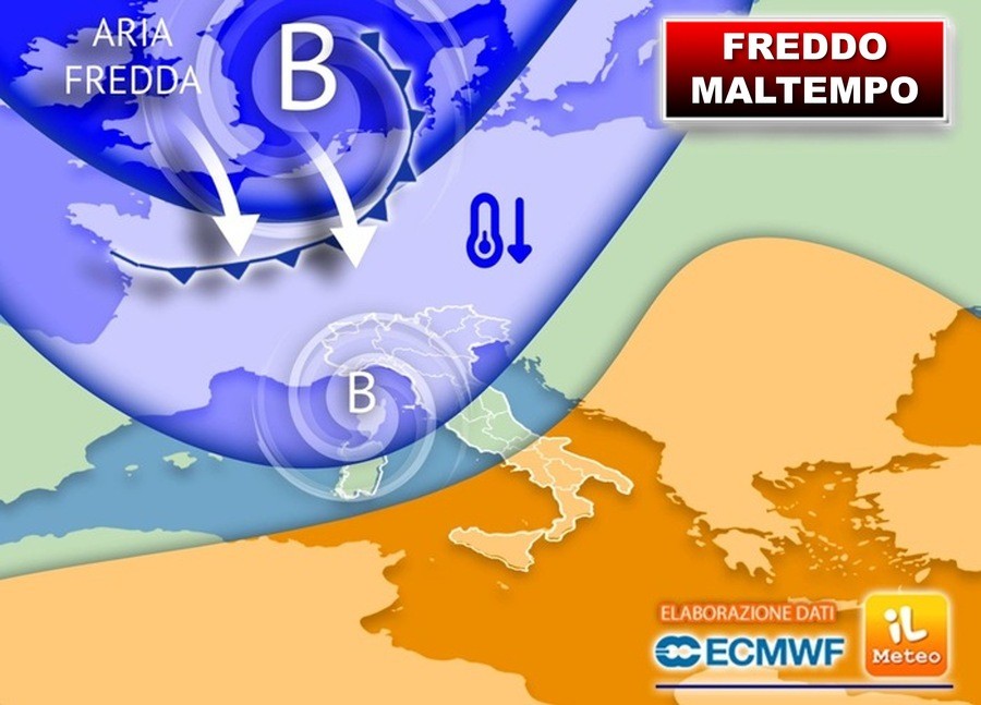 Freddo Maltempo e anche Neve, ora vi diciamo quando arriva la Svolta in Italia