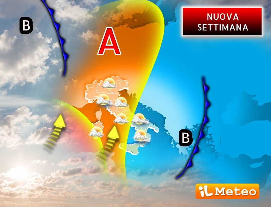 sole e anticiclone fino a Venerdì 14