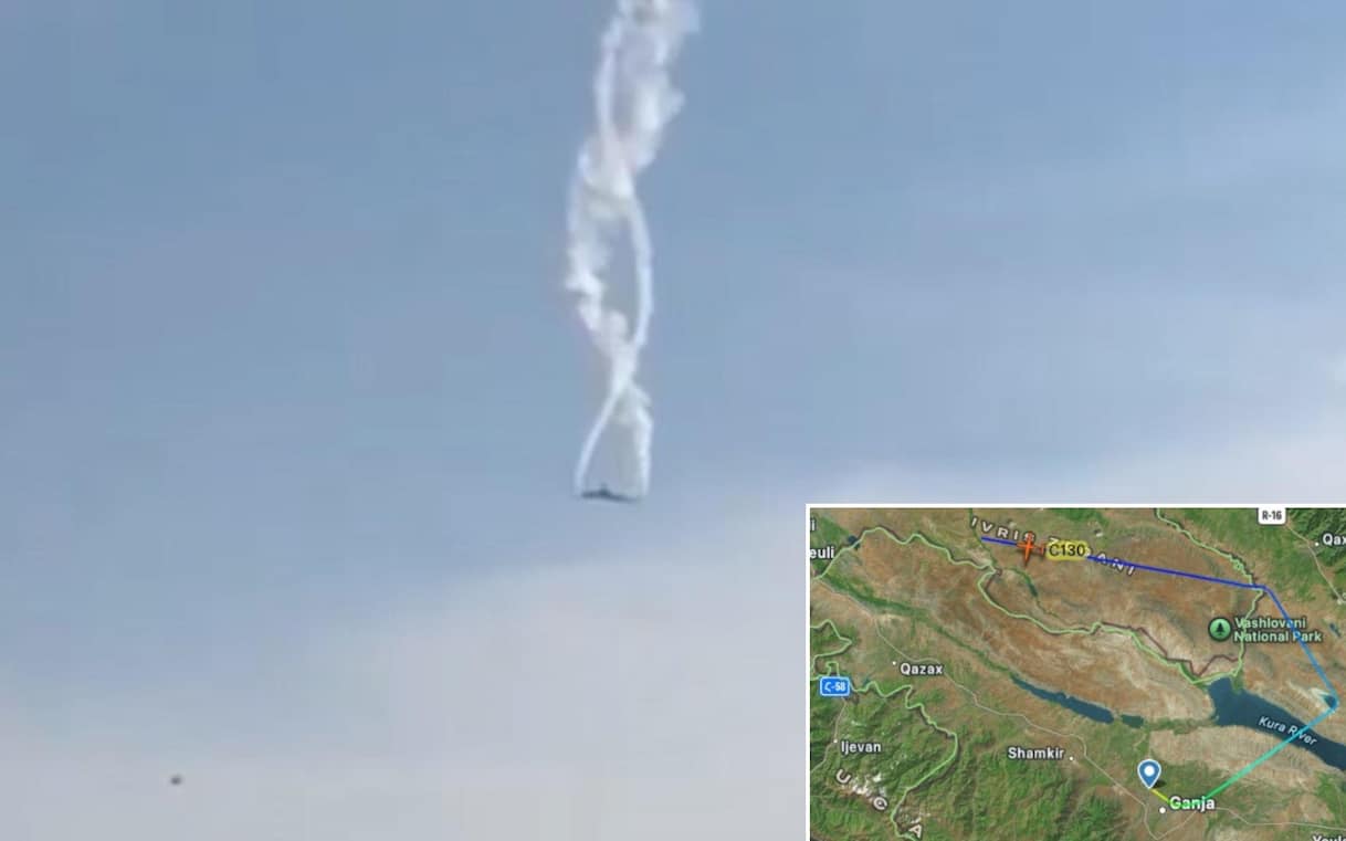 Aereo militare turco si schianta al confine tra Georgia e Azerbaigian: 20 persone a bordo