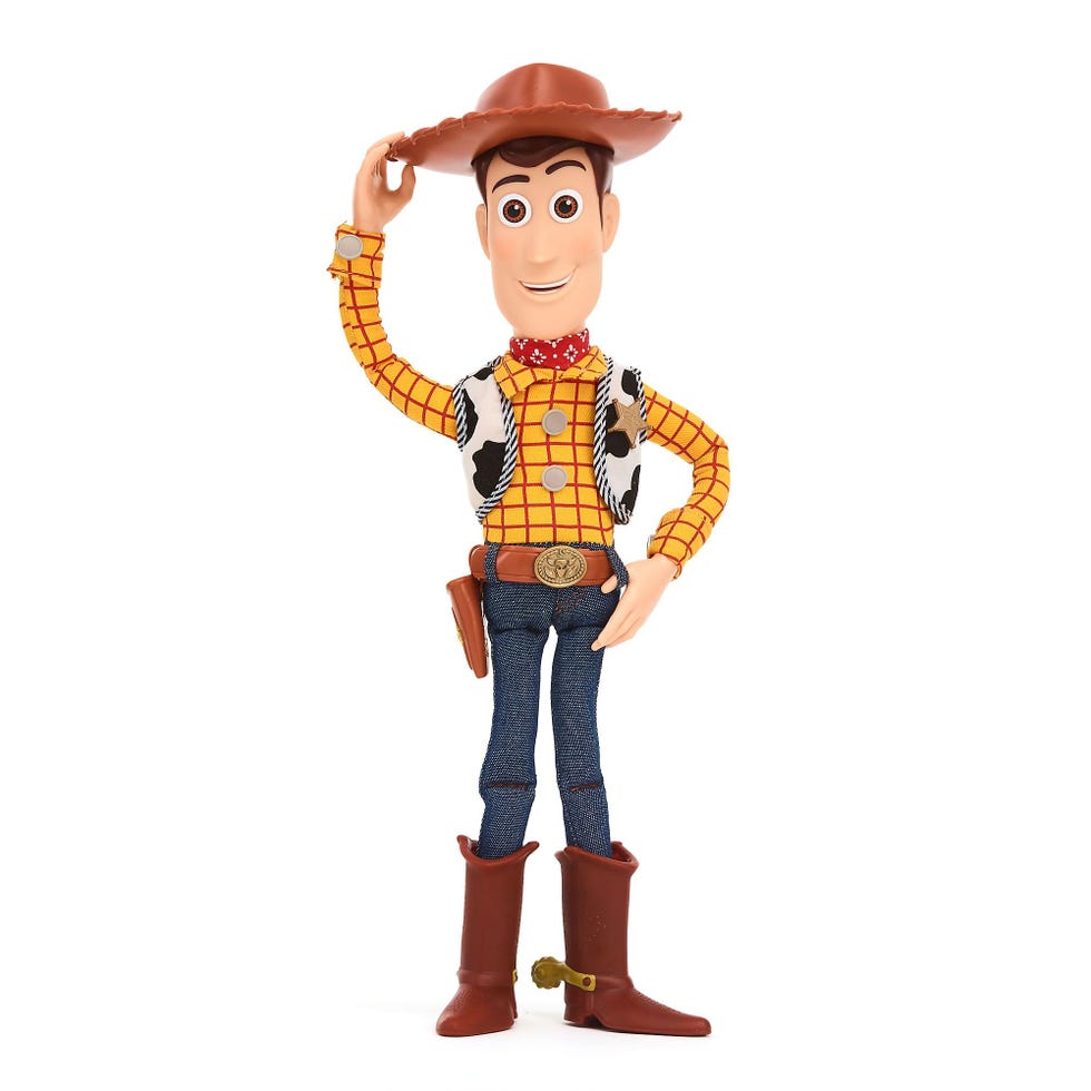Disney Store Official Action figure interattiva parlante di Woody, Toy Story, 39 cm, pupazzo di cowboy con un repertorio di 15 frasi in inglese, interagisce con altri personaggi, dai 3 anni in su