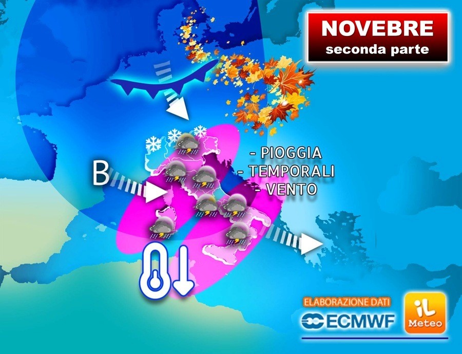 sta per tornare la Pioggia e adesso arriva anche la Neve, gli aggiornamenti
