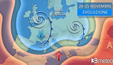 Prossima settimana con vortice freddo recidivo, rischio neve a quote molto basse lunedì « 3B Meteo