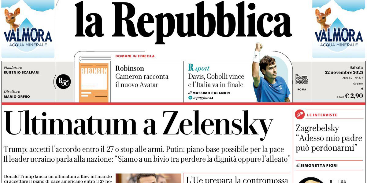 Le prime pagine di oggi