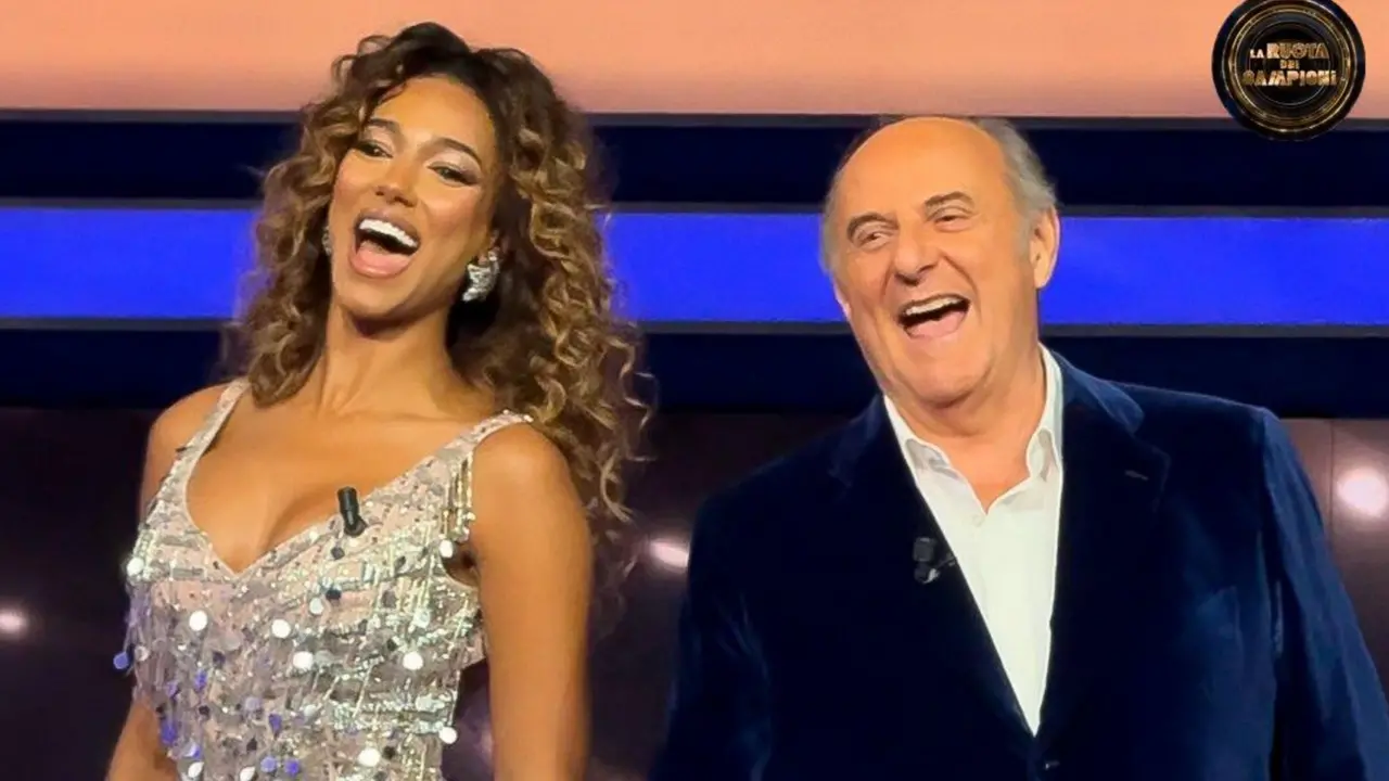 Samira Lui e Gerry Scotty alla Ruota dei Campioni (Fonte: Mediaset Infinity)