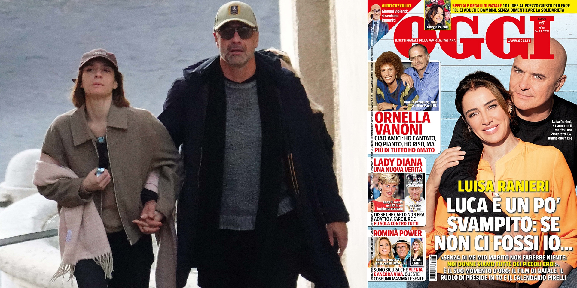 Su Oggi le foto di Raoul Bova e Beatrice Arnera innamorati, mano nella mano