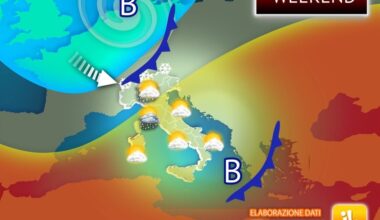 arriva una nuova perturbazione tra Sabato e Domenica, le Previsioni
