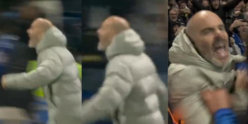 Maresca alla Mourinho: la pazza corsa dopo il gol di Estevão al 95'