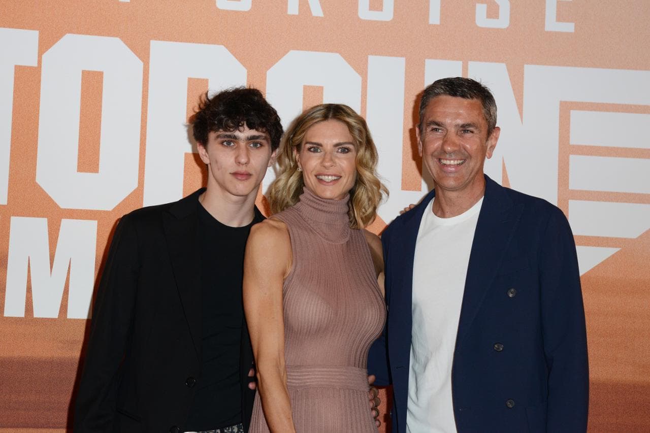 Colombari con Billy Costacurta e il figlio Achille