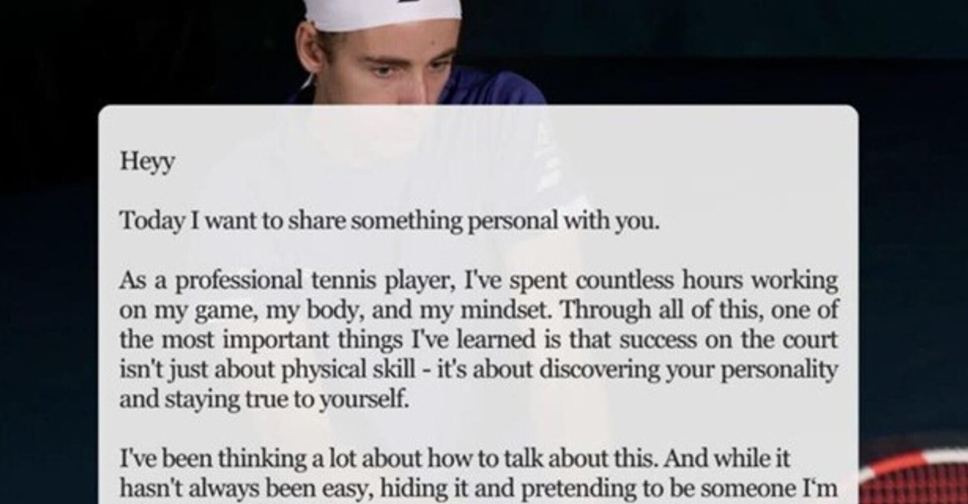 "Nello sport non se ne parla abbastanza…"