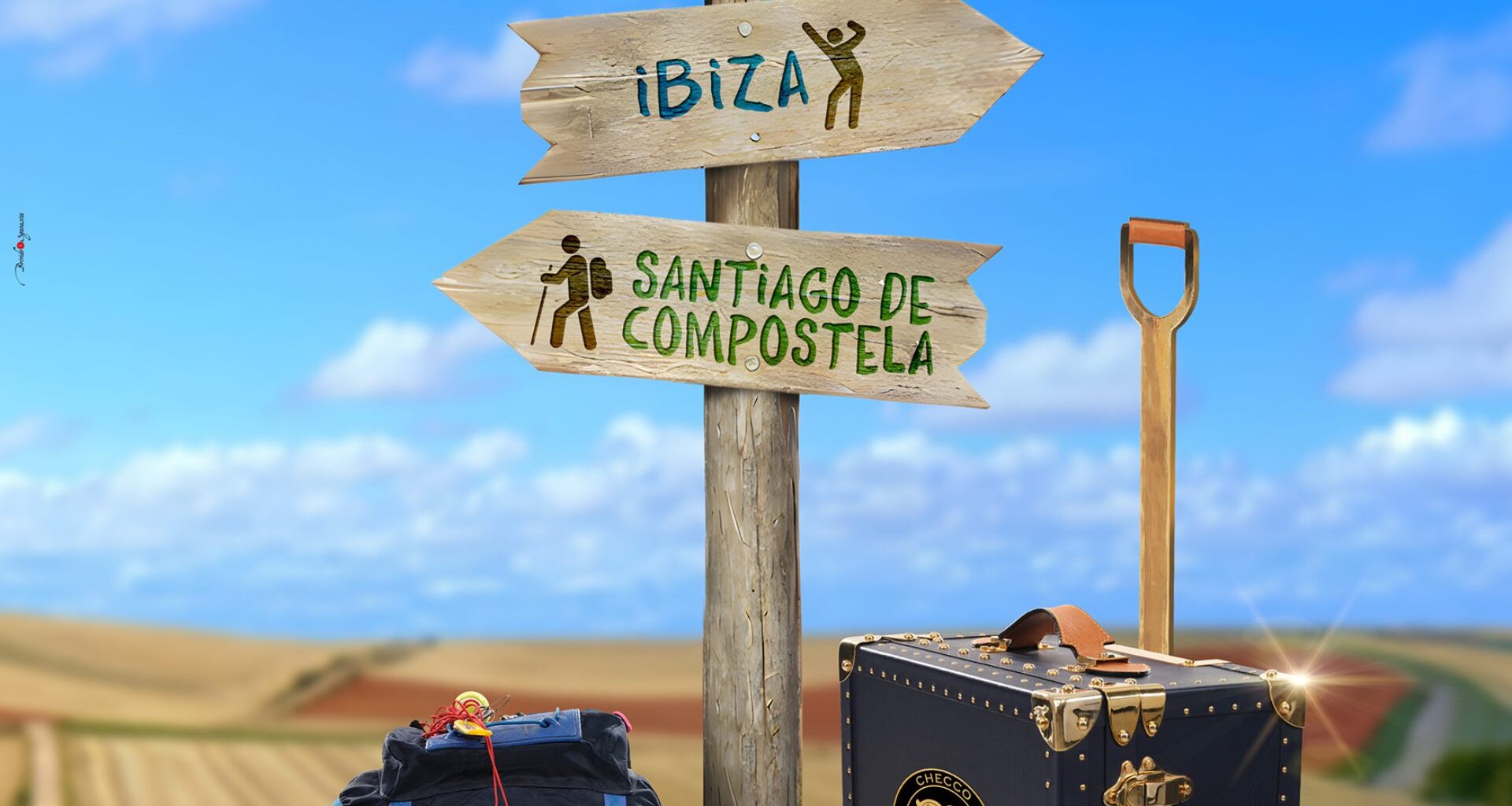 Buen Camino di Checco Zalone: il primo teaser poster accompagna l'apertura delle prevendite