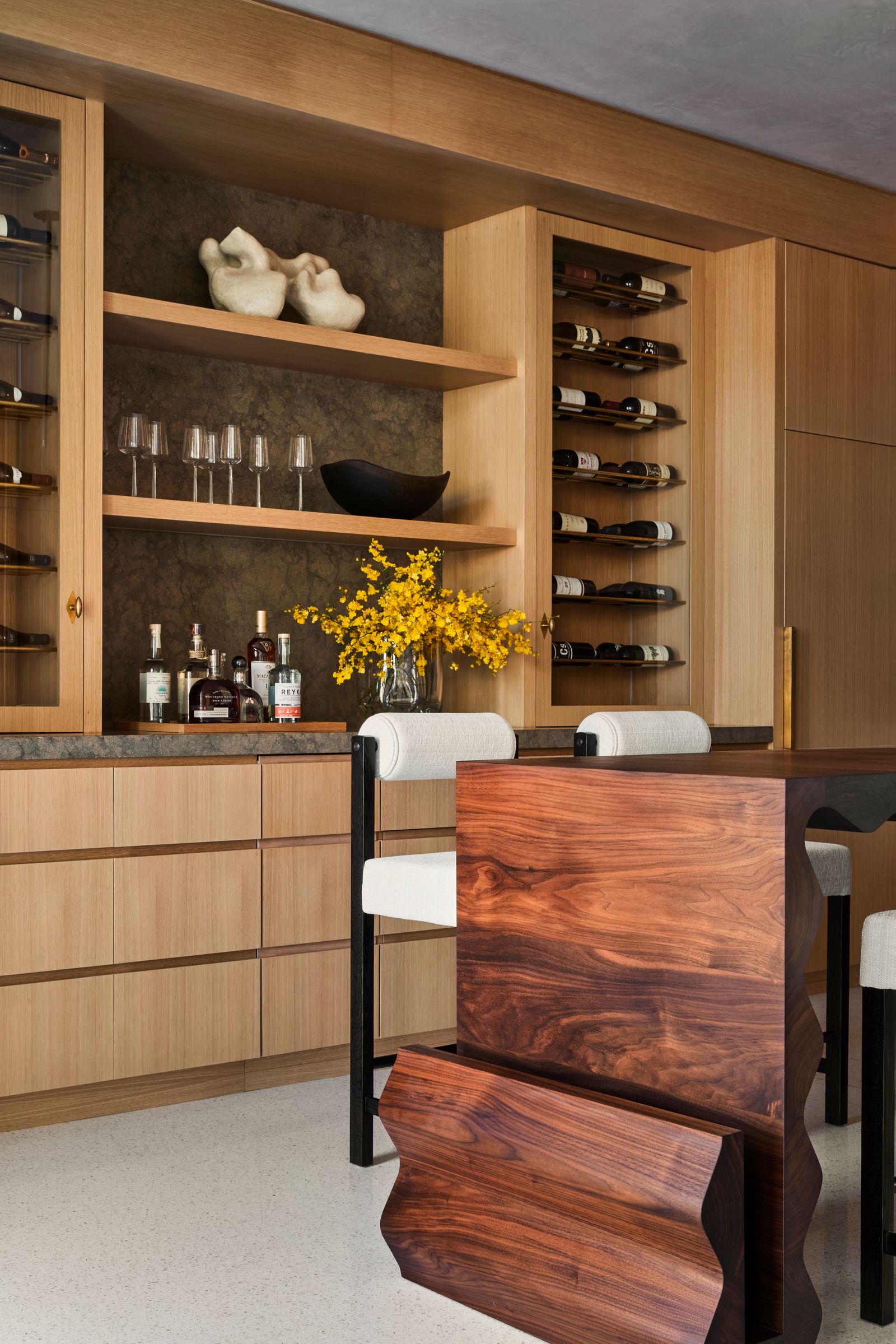 sala da pranzo parete attrezzata