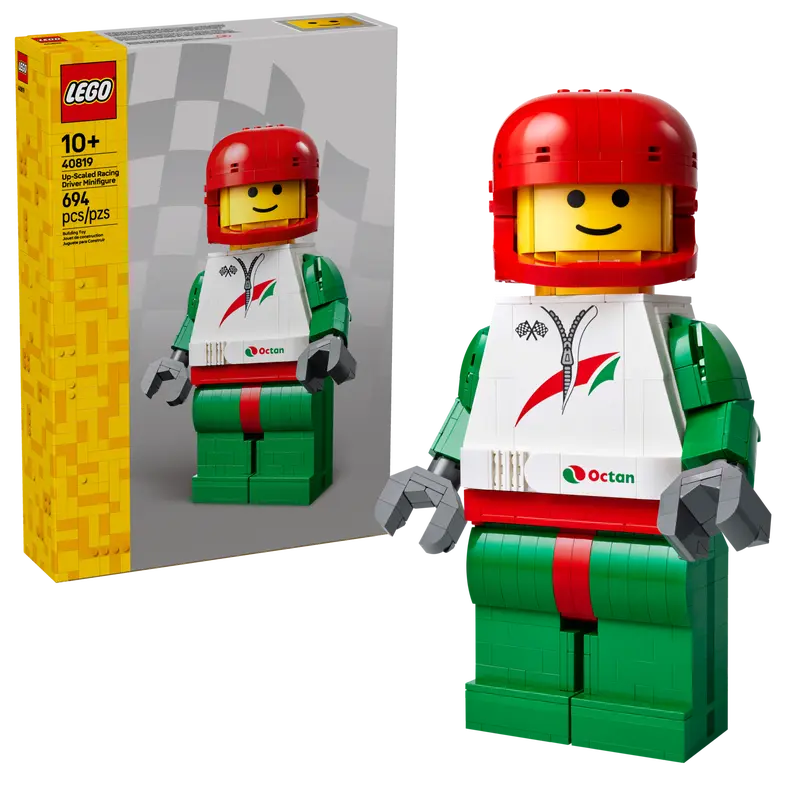 LEGO Grande minifigure di pilota da corsa LEGO Grande minifigure di pilota da corsa