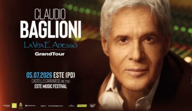 Este music festival 2026, Claudio Baglioni il tour con "La vita è adesso" il 5 luglio 2025