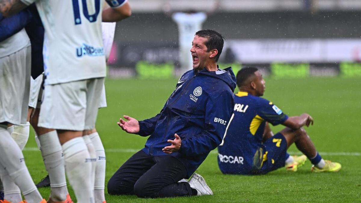 Esultanza Chivu Verona-Inter: tutte le gioie dell'allenatore nerazzurro