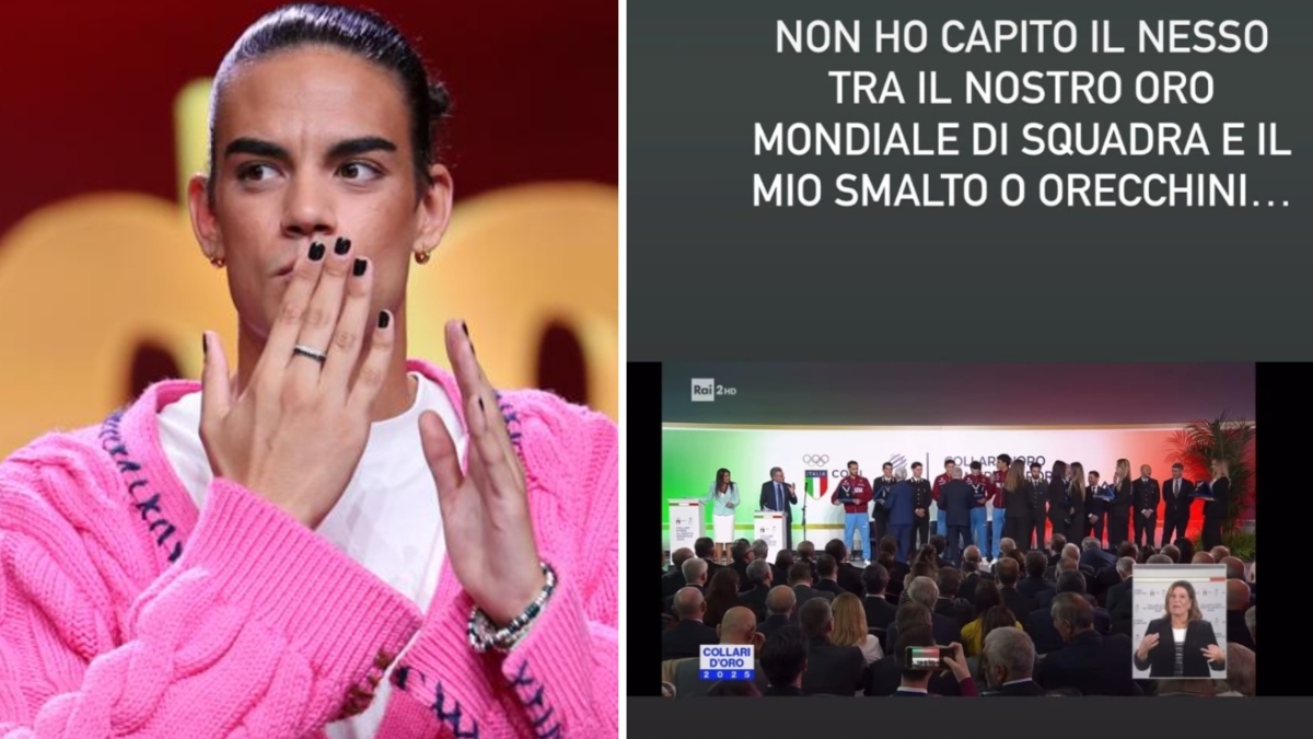 Tommaso Marini e la polemica col giornalista: «Smalto e orecchini ti danno forza?», la replica: «Medioevo»