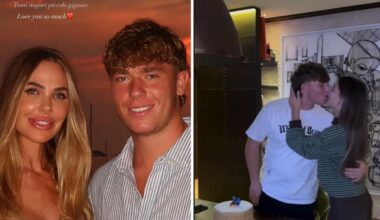 Cristian Totti compleanno tra gli auguri della fidanzata e mamma Ilary