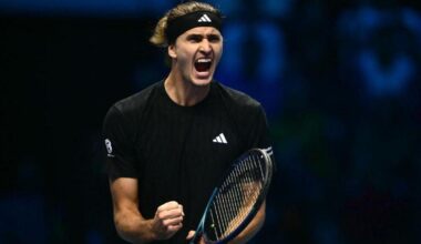 Zverev-Shelton 6-3 7-6 alle Atp Finals
