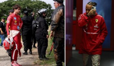 Ferrari da incubo in Brasile: Leclerc furibondo con Antonelli, Hamilton si lamenta e basta