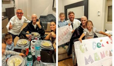 Polonara, il ritorno a casa a Bologna: l'abbraccio dei figli e i tortellini dello chef Barbieri