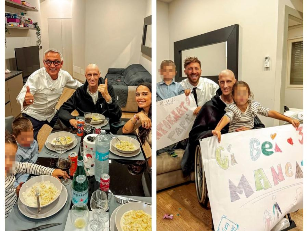 Polonara, il ritorno a casa a Bologna: l'abbraccio dei figli e i tortellini dello chef Barbieri