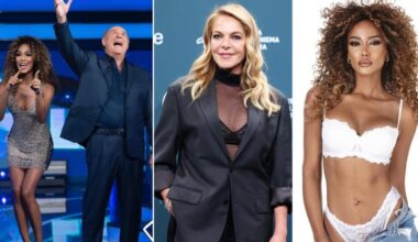 Claudia Gerini su Samira Lui: "È che in tv vorrei più valletti maschi"