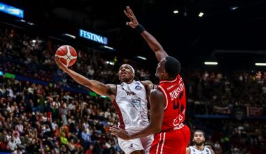 Basket, i risultati: Trapani vince a Milano, a Varese il derby con Cantù