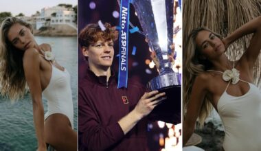 Laila Hasanovic festeggia con Sinner. E l'anello all'anulare?