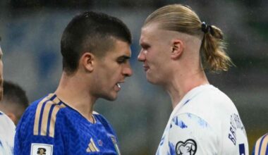 Haaland, frecciata a Mancini: «Mi toccava il sedere, grazie a lui ho segnato due gol»