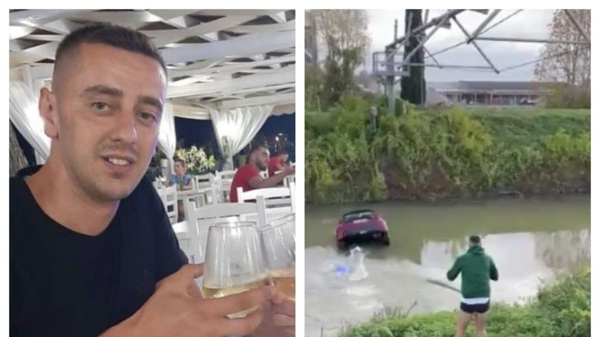 Rimane in mutande e si tuffa nel canale per salvare un 85enne finito con l'auto nel fiume freddissimo. La storia (a lieto fine) e l'eroe Elton Zefi: «Che gioia vederlo riemergere»