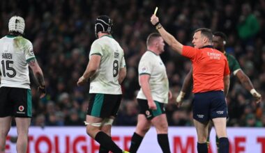 Rugby, Irlanda-Sudafrica 13-24, disastro arbitro Carley